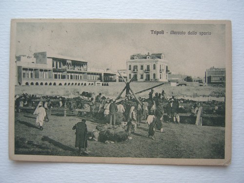 Cartolina tripoli mercato - tripoli,